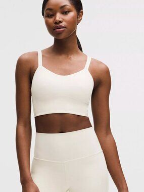 Lululemon Like a Cloud Light Support Sports Bra (Ivory) Size 4